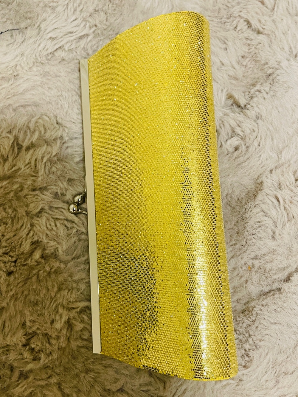 Sparkling Yellow Rhinestone Clutch